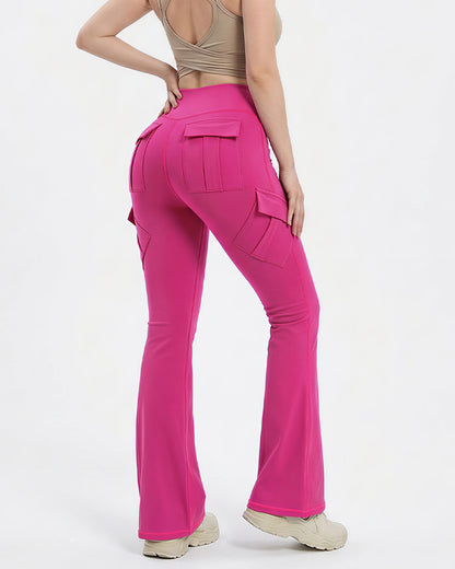 Curvvvy™ High-Waist Yoga Leggings mit Kontrastbesatz