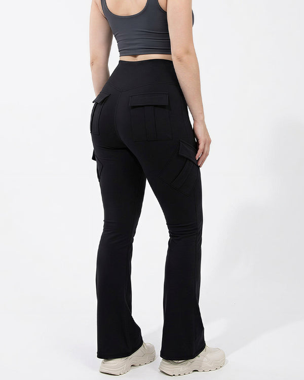 Curvvvy™ High-Waist Yoga Leggings mit Kontrastbesatz