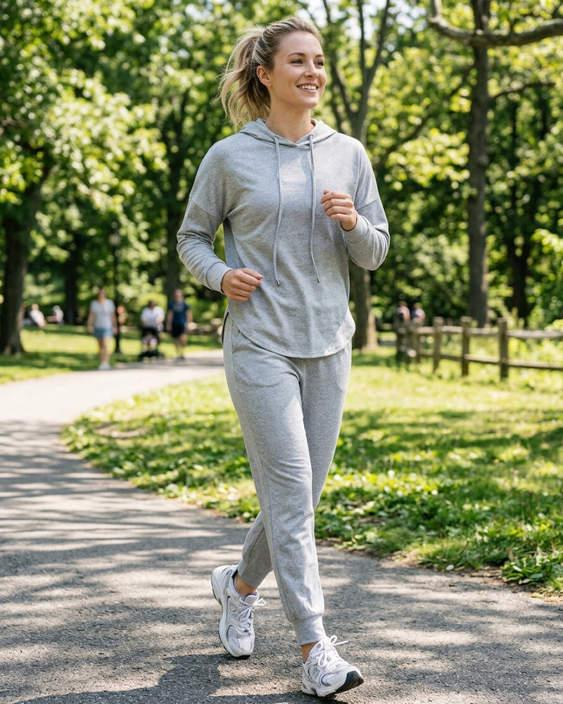 Curvvvy™ Zweiteiliges Set mit V-Ausschnitt für Freizeit & Alltag