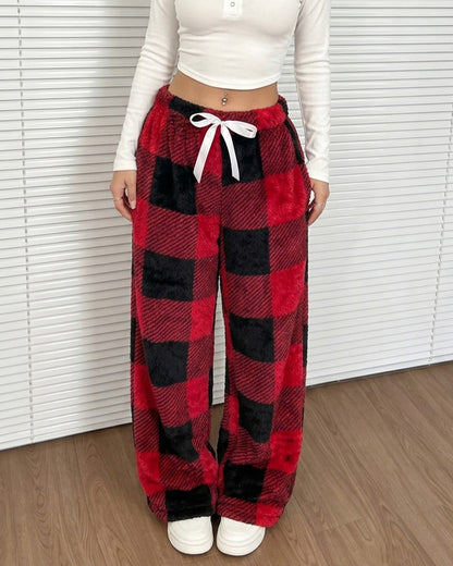 Curvvvy™ Luftige Baumwoll-Leinen-Hose mit weitem Bein und Smok-Bund
