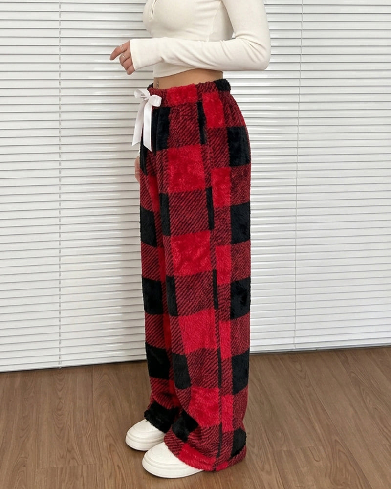 Curvvvy™ Luftige Baumwoll-Leinen-Hose mit weitem Bein und Smok-Bund