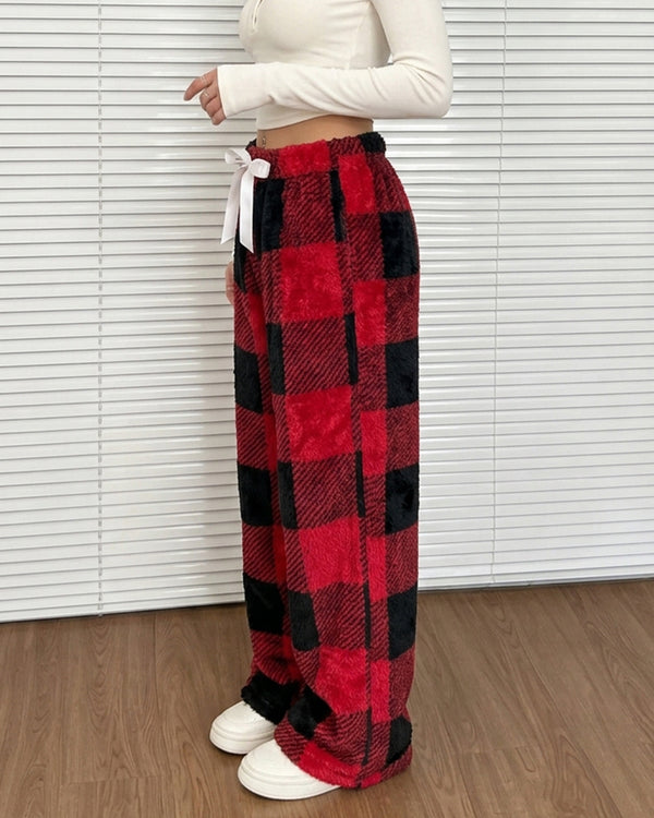 Curvvvy™ Luftige Baumwoll-Leinen-Hose mit weitem Bein und Smok-Bund