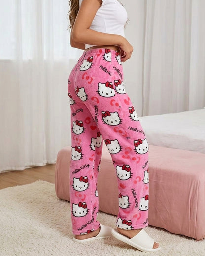 Curvvvy™ Luftige Baumwoll-Leinen-Hose mit weitem Bein und Smok-Bund