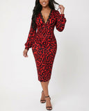 Red Leopard Print