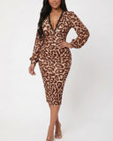 Brown Leopard Print