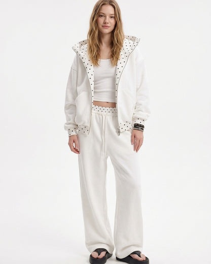 Curvvvy™ Completo Casual con Top con Spalle Scoperte e Pantaloni Ampi
