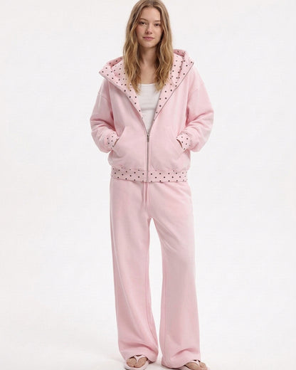 Curvvvy™ Completo Casual con Top con Spalle Scoperte e Pantaloni Ampi