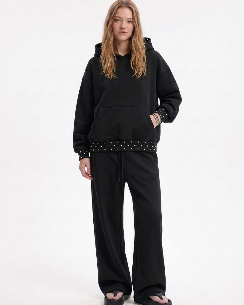 Curvvvy™ Completo Casual con Top con Spalle Scoperte e Pantaloni Ampi