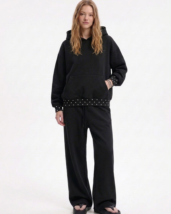 Curvvvy™ Completo Casual con Top con Spalle Scoperte e Pantaloni Ampi