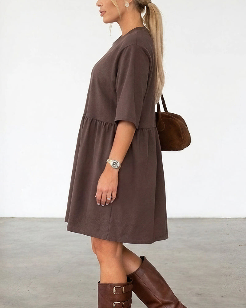 Curvvvy™ Casual Loose Tiered Mini Dress