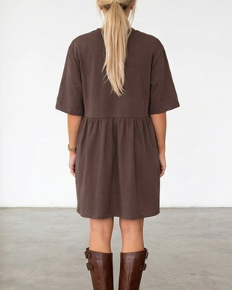 Curvvvy™ Casual Loose Tiered Mini Dress