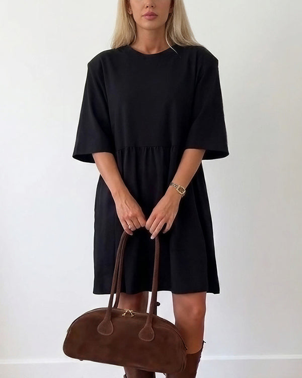 Curvvvy™ Casual Loose Tiered Mini Dress