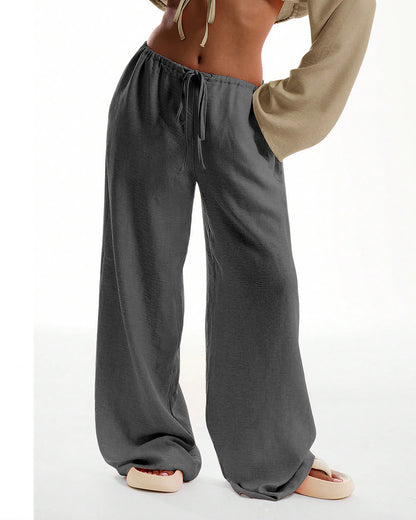 Curvvvy™ Casual Wide Leg Sweatpants Drawstring Lounge Pants