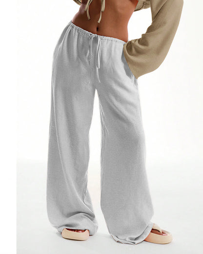 Curvvvy™ Casual Wide Leg Sweatpants Drawstring Lounge Pants