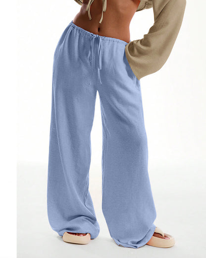 Curvvvy™ Casual Wide Leg Sweatpants Drawstring Lounge Pants
