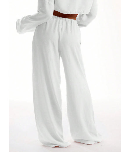 Curvvvy™ Casual Wide Leg Sweatpants Drawstring Lounge Pants
