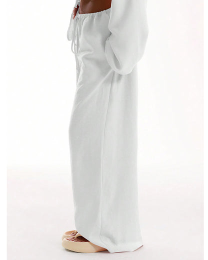 Curvvvy™ Casual Wide Leg Sweatpants Drawstring Lounge Pants