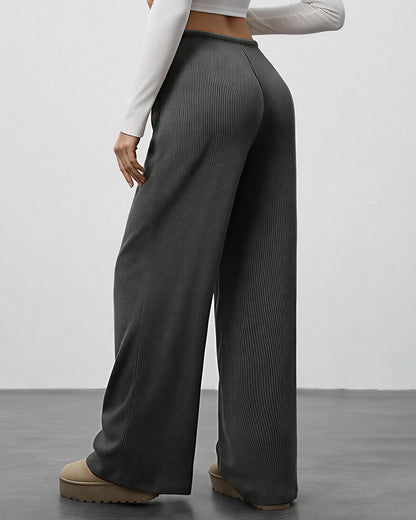 Curvvvy™ Drape Wide Leg Drawstring Lounge Pants