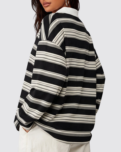Curvvvy™ Sweat Col V Décontracté à Manches Longues avec Poche