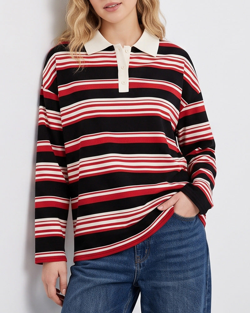 Curvvvy™ Sweat Col V Décontracté à Manches Longues avec Poche