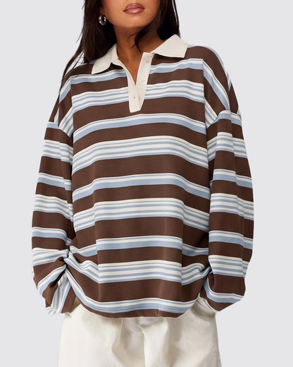 Curvvvy™ Sweat Col V Décontracté à Manches Longues avec Poche