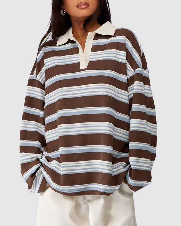 Curvvvy™ Sweat Col V Décontracté à Manches Longues avec Poche