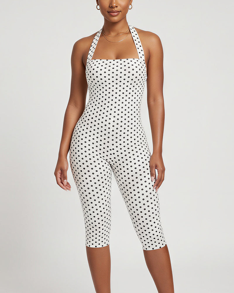 Curvvvy™ Eleganter schwarzer Playsuit in schmaler Passform