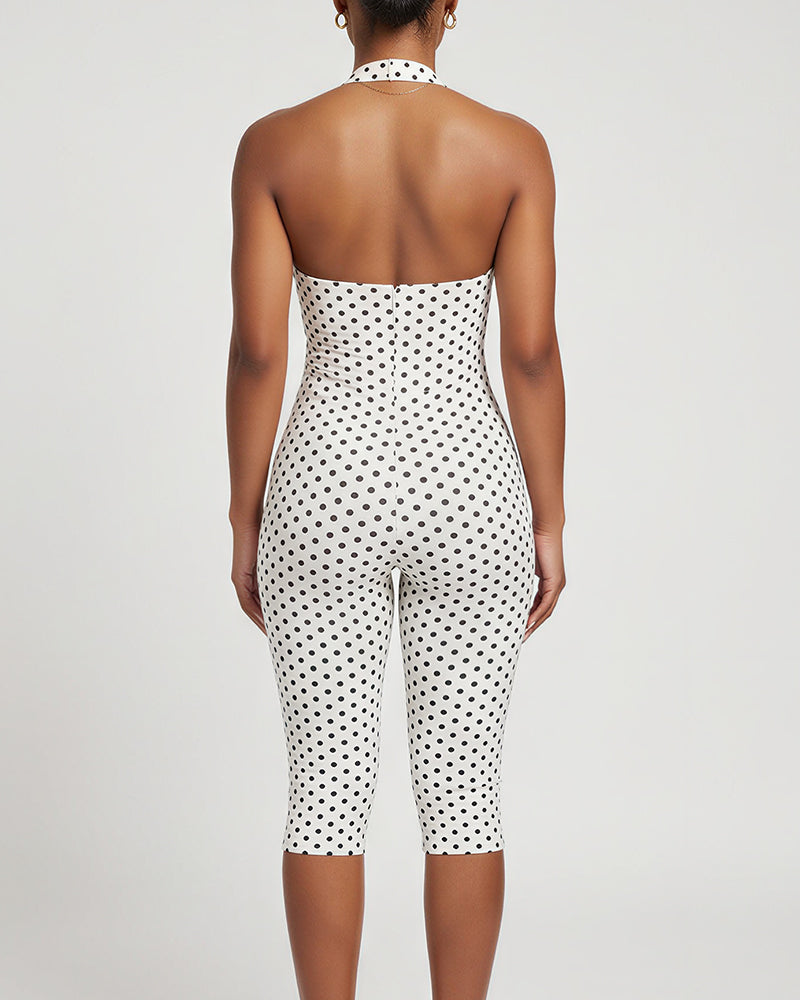 Curvvvy™ Eleganter schwarzer Playsuit in schmaler Passform