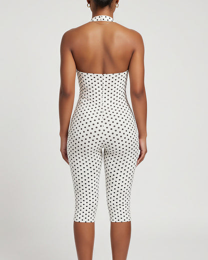 Curvvvy™ Eleganter schwarzer Playsuit in schmaler Passform
