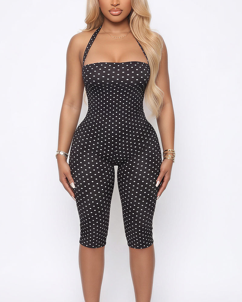 Curvvvy™ Eleganter schwarzer Playsuit in schmaler Passform