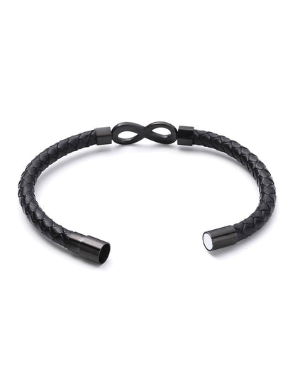 Curvvvy® Custom Men's Braided Leather Bracelet Gift Box