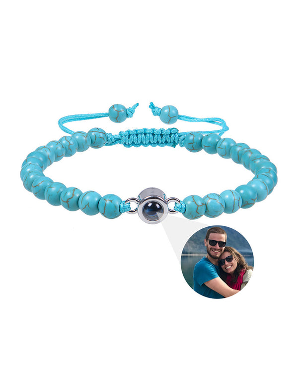 Curvvvy® Custom Photo Projection Stone Bracelet