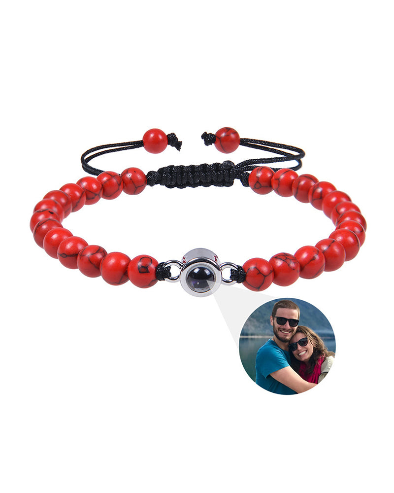Curvvvy® Custom Photo Projection Stone Bracelet