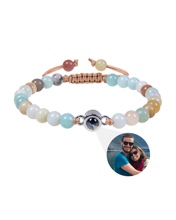 Curvvvy® Custom Photo Projection Stone Bracelet