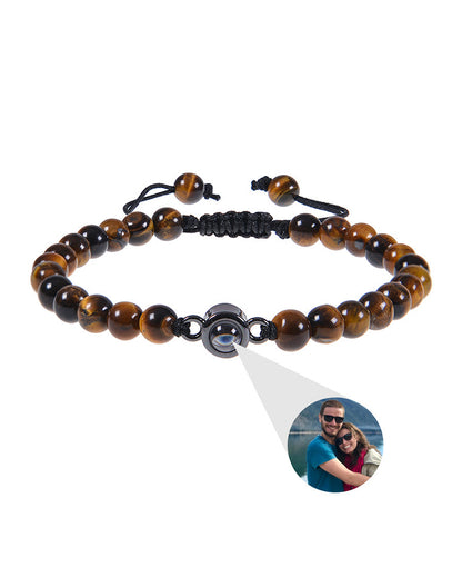 Curvvvy® Custom Photo Projection Stone Bracelet