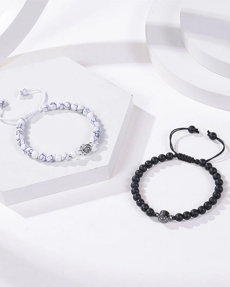 Curvvvy® Custom Photo Projection Stone Bracelet