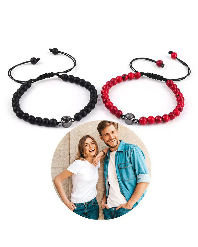Curvvvy® Custom Photo Projection Stone Bracelet