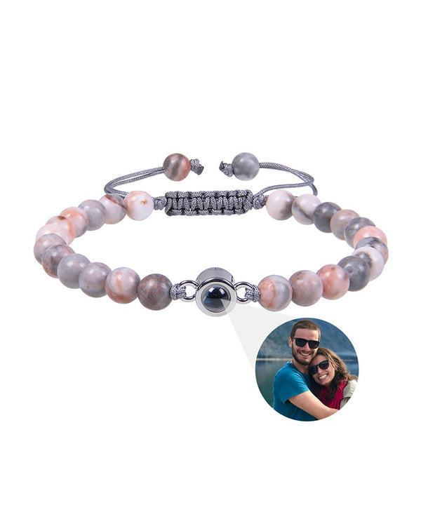 Curvvvy® Custom Photo Projection Stone Bracelet