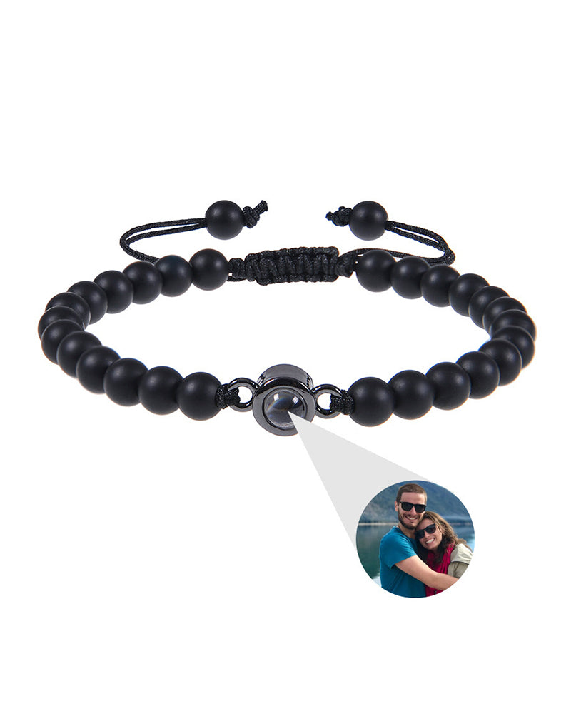 Curvvvy® Custom Photo Projection Stone Bracelet