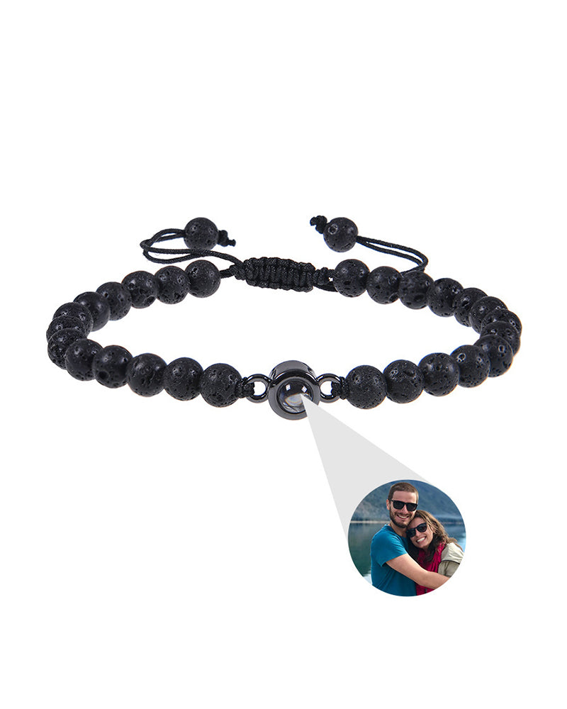 Curvvvy® Custom Photo Projection Stone Bracelet