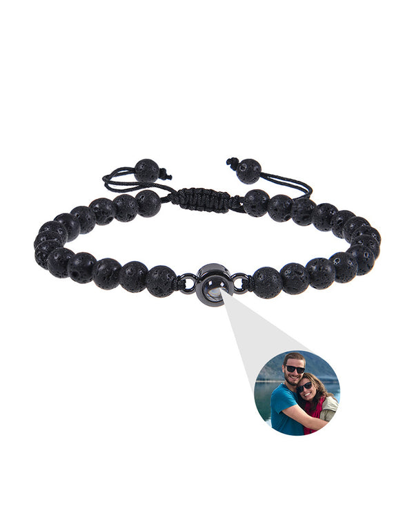 Curvvvy® Custom Photo Projection Stone Bracelet