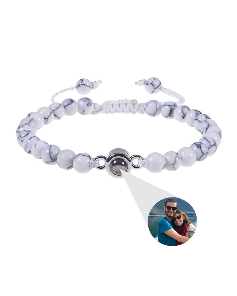 Curvvvy® Custom Photo Projection Stone Bracelet