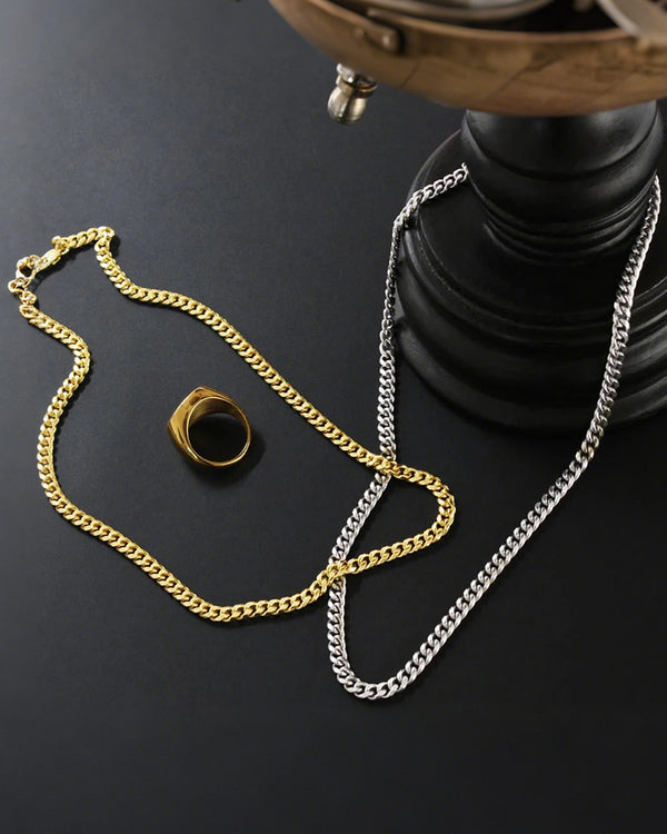 Curvvvy® Classic Cuban Link Chain Gift Set