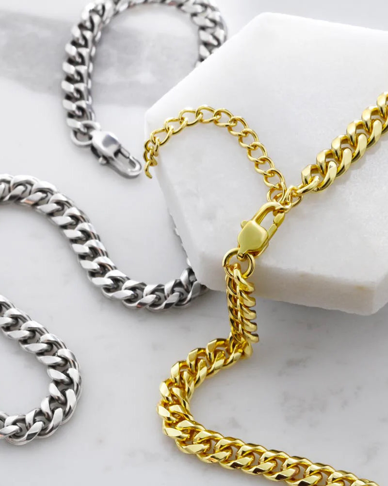 Curvvvy® Classic Cuban Link Chain Gift Set