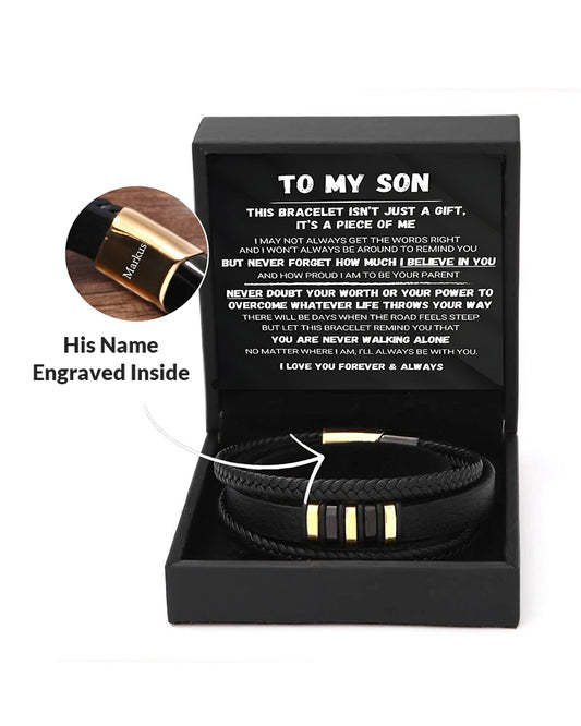 Curvvvy® Custom Multi-Layer Braided Leather Bracelet