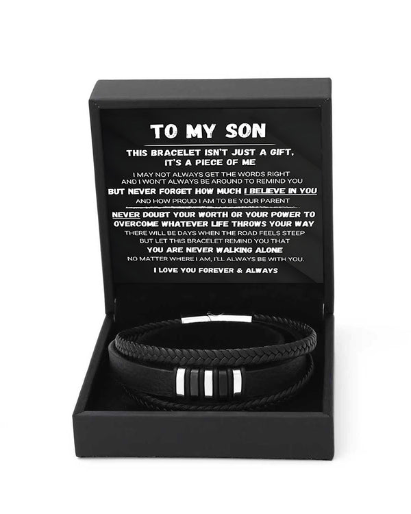 Curvvvy® Custom Multi-Layer Braided Leather Bracelet