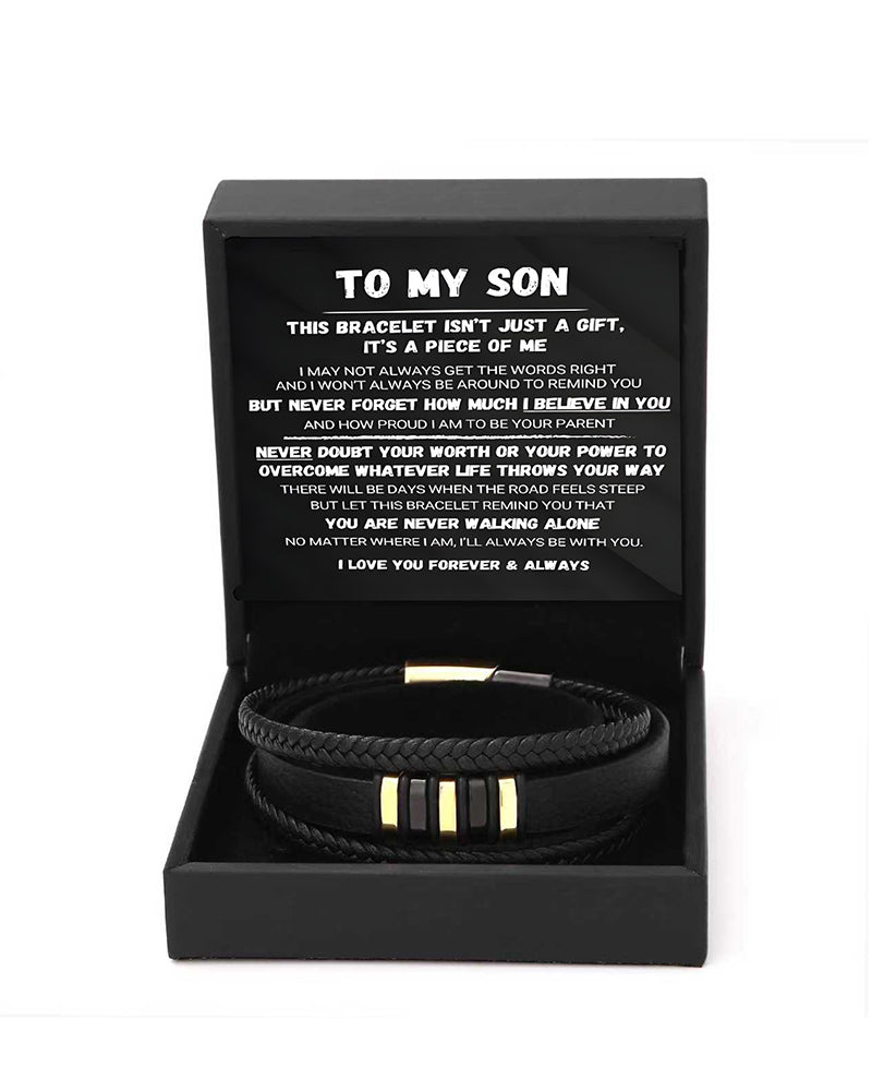 Curvvvy® Custom Multi-Layer Braided Leather Bracelet