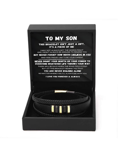 Curvvvy® Custom Multi-Layer Braided Leather Bracelet