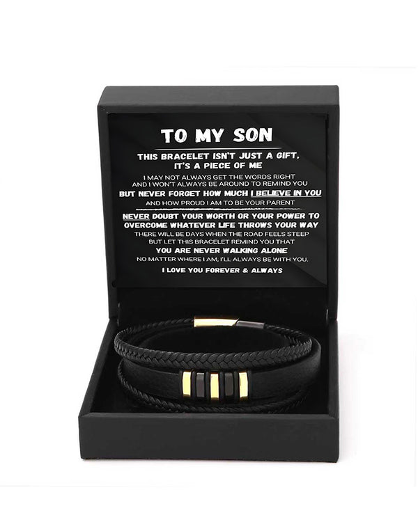 Curvvvy® Custom Multi-Layer Braided Leather Bracelet