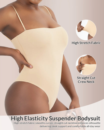 Curvvvy® Convertible Strap Cami Bodysuit